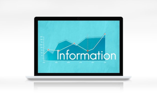 Line graph report showing growth